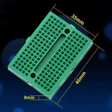 China Mini Breadboard Yeşil Yapışkanlı 170 Pin 1 Adet