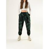 Chinese Desenli Pileli Kadın Jogger Pantolon Coc2679