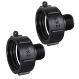 Chistepper 2 paket 275 330 IBC Tote adaptör IBC drenaj adaptörü su hortumu erkek adaptörü 2 "kaba iplik X erkek 3/4" G hortum bahçe hortumu tahliye tapası konektörü bahçe hortumu