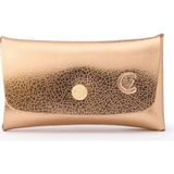 Chivit Rose Gold Deri Çift Girişli Kadın Cüzdan - Standart