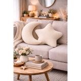 CHIZGY Ay Yıldız Yastık Seti Welsoft Peluş Dekoratif Kırlent Ev & Çocuk Odası