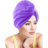 Chizgy Mikrofiber 2 Düğmeli Saç Havlusu - Lila