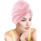 Chizgy Mikrofiber 2 Düğmeli Saç Havlusu - Pudra
