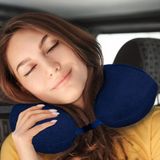 Chizgy Seyahat Boyun Yastığı Koyu Mavi Welsoft Kumaş ile Rahat Destek Sağlar