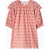 Chloe Chloé Kids Baskılı Fırfırlı Pembe Kız Çocuk Elbise