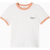 Chloe Chloé Kids Logolu Pamuklu Tişört Kız Çocuk - Beyaz