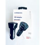 CHNA Carboon 3 Port USB Araç Için Telefon Şarj Cihazı Çakmaklık Araç Içi Şarj Adaptörü 55W - Siyah