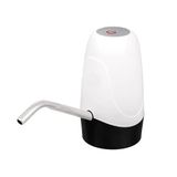 CHNA Şarjlı Damacana Su Pompası, Beyaz, Plastik, Çift Batarya, Uzun Şarj Ömrü, 5W, USB Type-C, Modern Tasarım (Beyaz)