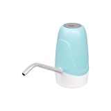 CHNA Şarjlı Damacana Su Pompası, Beyaz, Plastik, Çift Batarya, Uzun Şarj Ömrü, 5W, USB Type-C, Modern Tasarım (Mavi)