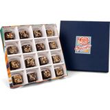 Chocoflychocolate Chocofly Çatlak Series 16'lı El Yapımı Belçika Çikolatası( Kare Bitter)