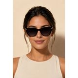 Chocolate Eyewear Kadın Polarize Cat Eye Güneş Gözlüğü Siyah UV400 Korumalı