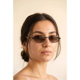 Chocolate Eyewear Kadın Polarize Oval Güneş Gözlüğü Kahverengi UV400 Korumalı