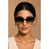 Chocolate Eyewear UV 400 Koruma Polarize Cat Eye Kahverengi Kadın Güneş Gözlüğü