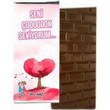 Chocolato Seni Çok Seviyorum 3 100 gr Sütlü Tablet Çikolata