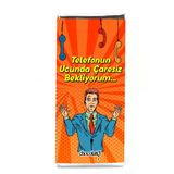 Chocolato Telefonun Ucunda Çaresiz 100 gr Bitter Tablet Çikolata