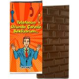 Chocolato Telefonun Ucunda Çaresiz 2 100 gr Sütlü Tablet Çikolata