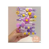 Chocuk En Güzel Ve En Özel Günlere Yakışan Çoklu Toka Seti Pens Lastik Tek Kart 14lü