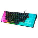CHONCHOW 60% Oyun LED Klavye RGB 68 Tuşlar Düzen Kablolu Tuş Takımı