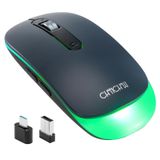 CHONCHOW Kablosuz LED Fare Oyun Sessiz Şarj Edilebilir Pilli Ayarlanabilir 1600 DPi Arkadan Aydınlatmalı Anahtar 2.4 G USB Alıcısı Mac Windows 7/8/10 Xbox One s PS4 ile Uyumlu PC Laptop Oyun Ofis