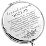 CHOORO Doktor Hediyesi Doktor Hediye Kadınlar için Gerçekten İnanılmaz Bir Doktor Cep Aynası Teşekkür Hediyesi (Şaşırtıcı - Doktor)