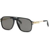 Chopard SCH347 700P Siyah Füme Polarize Dikdörtgen Erkek Güneş Gözlüğü 58-15
