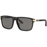 Chopard SCH359 703P Siyah Füme Polarize Dikdörtgen Erkek Güneş Gözlüğü 60-18