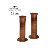 Chopper Cafe Racer Universal 22 Mm Silikon Elcik Seti Kahve 113k