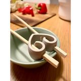 Chopstick Helper - Pratik Çubuk Tutucu Aparat | Yeni Başlayanlar ve Çocuklar İçin Çin Çubuğu Eğitici Seti | Kaymaz, Ergonomik ve Tekrar Kullanılabilir 4 adet (beyaz)
