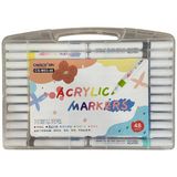 Chosch Akrilik Marker 48'li Renkli Set Ölçülerle Yaratıcı Çizimler İçin Uygun