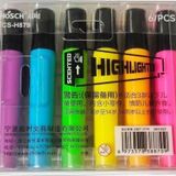 Chosch Neon Highlighter CS-H879 Renkli 6 Çeşitli Fosforlu Kalem Seti - İşaretleyici Kalem Seti