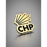 Chp Yaka Rozeti Dekope Kesim Altın