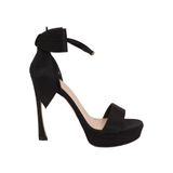 Christian Dior KCQ944SAT-900 Siyah Mille Dior Sandal Kadın Topuklu Ayakkabı