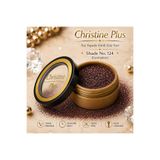 Christine Plus Toz Yapıda Yoğun Işıltılı Simli Göz Farı – Koyu Bordo Kahve No:124 (Eyeshadow)