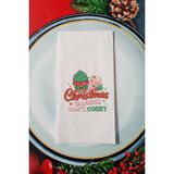 Christmas Calories Dont Count Yazılı Retro Yılbaşı - Yeni Yıl Sunum Peçetesi