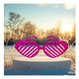 Christmas Party Glasses Kalpli Pembe Parti Gözlüğü Pembe Panjur Gözlük Pembe Yılbaşı Parti Gözlüğü