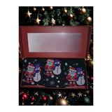Christmas Socks Noel Baba Desenli Unisex Yetişkin Yeniyıl Çorabı 3'Lü Hediye Seti