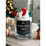 Christmas Tree Yılbaşı Süslemeli Fresh Kokulu Vegan Içerikli Soya Wax Mum 300GR - Yeşil - 1 Adet