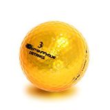 Chromax Yüksek Görünürlüklü Mesafe Golf Topları 6'lı Paket - Altın