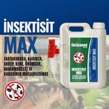 Chrysamed Insektisit Max Genel Böcek İlacı 2 Lt + Trigger | Trigger Tabanca Dahil, Su Bazlı Formula, İç ve Dış Mekan, 3 Aya Kadar Etkili, PBO İçermez