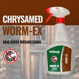 Chrysamed Worm-Ex Ağaç / Tahta Kurdu 1 Lt Etkili Böcek Haşere İlacı Uzaklaştırıcı Özellik