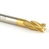 Chuan Brano 12 mm Hss 4 Ağızlı Titan Kaplı Freze