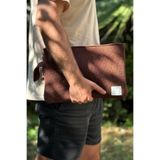 CHUBA Dokulu Triko Aksesuarlı Laptop & Macbook & Tablet Kılıfı 13”-14” Inç Uyumlu Kahve CHAX823