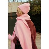 CHUBA Kadın Triko Atkı & Bere & Eldiven Üçlü Takım Set Pembe 26W5006