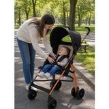 Chubby Baby Baston Bebek Arabası Portatif Katlanır Sağlam Gövdeli - Kahverengi