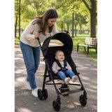 Chubby Baby Baston Bebek Arabası Portatif Katlanır Sağlam Gövdeli - Siyah