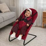 Chubby Baby Soft Lite Ana Kucağı 5 Noktalı Emniyet Kemerli Portatif - Bordo