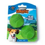 Chuckit! Erratic Ball Kauçuk Köpek Oyun Topu 2'Li Paket - (Küçük Boy), Doğal Kauçuk, Her Yöne Yuvarlanan, Dayanıklı, Kolay Temizlenen Köpek