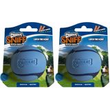 Chuckit! Sniff Ball Köpek Oyuncağı, Dayanıklı Yüksek Sıçrama Pastırma Kokulu Kauçuk Köpek Topu Getirme Oyuncağı, Orta, 1 Paket (2 paketi)