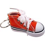 Chucks Tarzı Mini Spor Ayakkabı Anahtarlık ve Çanta Süsü Retro Sneaker - Kırmızı