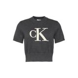 CHUNKY COTTON GRAPHIC VEST Kadın Gri T-Shirt